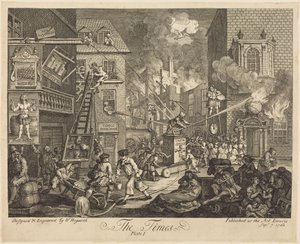 The Times, plansje 1 av William Hogarth