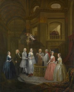Bryllupet til Stephen Beckingham og Mary Cox av William Hogarth