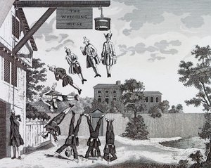 Veiehuset. (absolutt gravitasjon) av William Hogarth av William Hogarth