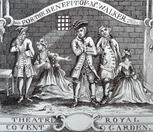 Billett til teateret av William Hogarth