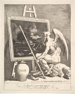 Tid å røyke et bilde, ca. 1761. av William Hogarth