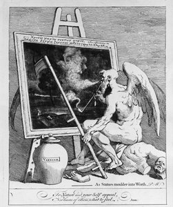 Tid som røyker et bilde, 1761 av William Hogarth