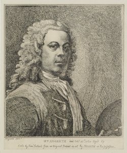 William Hogarth, gravert av Samuel Ireland (d.1800), ca. 1786 av William Hogarth