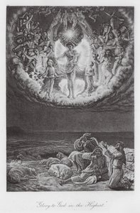"Ære til Gud i det høyeste" (fotogravyr) av William Holman (after) Hunt