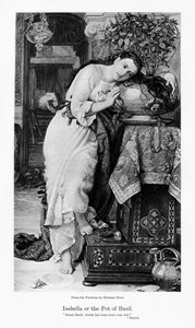 Isabella og potten med basilikum, c1867 av William Holman Hunt