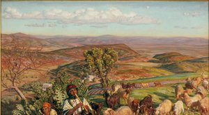 Esdraelon-sletten fra høydene over Nasaret, 1876 av William Holman Hunt