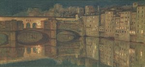 Ponte Vecchio, Firenze av William Holman Hunt