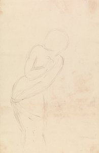 Sketch of a Woman (Studie for Isabella og potten med basilikum) av William Holman Hunt