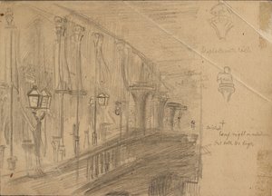 Studie av London Bridge, 1863 av William Holman Hunt