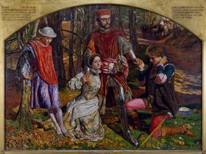 To herrer fra Verona, 1850-1851. av William Holman Hunt