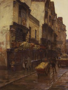 The Cradle of the Wills Tobacco Firm, Mary-le-Port Street, Bristol, ca. 1902 (olje på lerret)