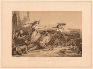 Forsvaret av Saragoosa, 1808-9, 1878 av William Home Lizars