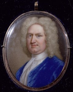 Miniatyr av George Frederick Handel (1685-1759) (emalje på kobber)