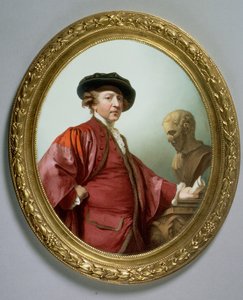 Portrett av Joshua Reynolds (1723-92) 1786 (emalje på kobber)