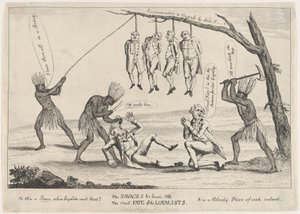 Villmennene slapp løs, eller lojalistenes grusomme skjebne, 1783. av William Humphrey