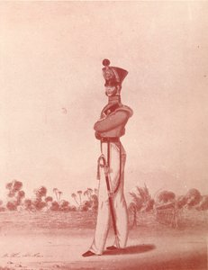 Offiserer for Madras Army Light Infantry, c1837-1843, 1909 av William Hunsley