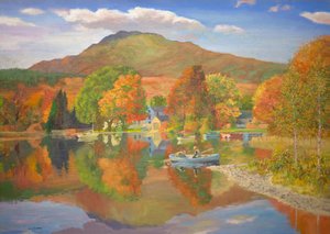 Fiske i Skottland (olje om bord) av William Ireland