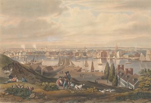 Baltimore fra Federal Hill, utgitt 1831.