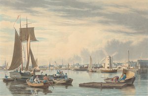 Boston: Fra City Point nær Sea Street. av William James Bennett
