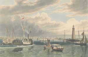 Buffalo, fra Lake Erie, publisert 1836.