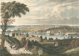 City of Washington: From beyond the Navy Yards, publisert 1834.