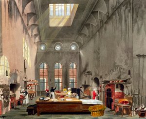 Kjøkken, St James's Palace, London, 1819