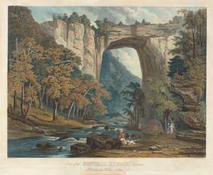 Utsikt over Natural Bridge av William James Bennett after Jacob C. Ward