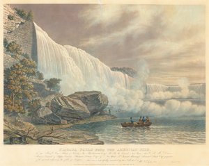 Niagara Falls fra den amerikanske siden av William James Bennett after John Robert Murray