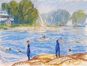 Badende, ingensteds av William James Glackens