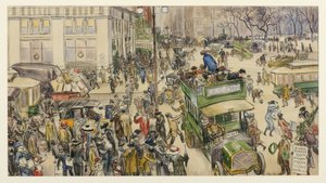 Julekjøpere, Madison Square, 1912