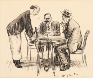 Aldri igjen, sa han dystert av William James Glackens