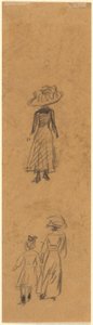 Skisse av figurer av William James Glackens