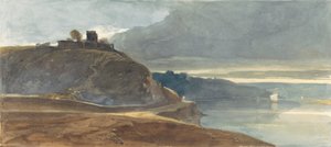 Et slott over en elvemunning av William James Muller