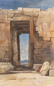 En døråpning på Akropolis, Athen av William James Muller