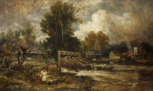 Ålebukker på Goring av William James Muller