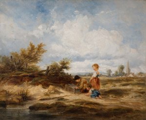 Hampstead Heath - The Bird Trap, 1845. av William James Muller