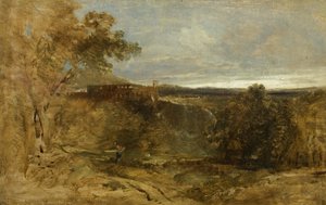 Tivoli - A Sketch, ca. 1835 (olje på lerret) av William James Muller