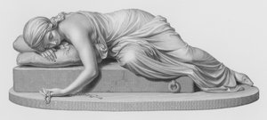 Beatrici Cenci, gravert av W Roffe fra skulpturen av Harriet Hosmer (gravering)