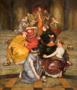 Lignelse om de vise og tåpelige jomfruer, 1899.