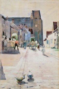 Hovedgaten, Grez-sur-Loing, 1884