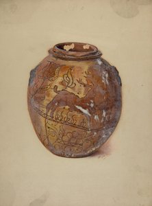 Pa. German Jar, ca. 1937.