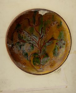 Pa. German Pai Tallerken, ca. 1938.