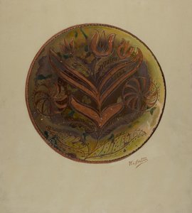Pa. tysk plate, ca. 1937.