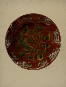 Pa. tysk plate, ca. 1938.