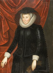Portrett av Lady Katherine Smythe Scott (ca. 1564-1616), ca. 1625 (olje på eikepanel)