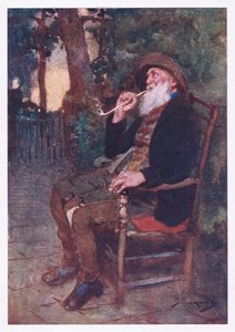 Hvor glad han som kroner, i nyanser som disse, en ungdom av arbeid med en alder av letthet (farge litho)