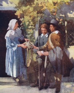 Illustrasjon for The Compleat Angler av Izaak Walton (litho-farge) av William Lee Hankey