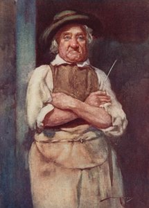 Illustrasjon for The Deserted Village av Oliver Goldsmith (farge litho) av William Lee Hankey
