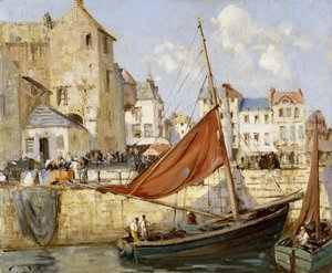 Havnen, Honfleur av William Lee Hankey