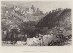 Castro Giovanni, den gamle Enna (gravering) av William Leighton Leitch